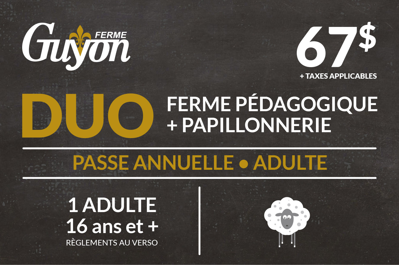 Passe annuelle - ADULTE